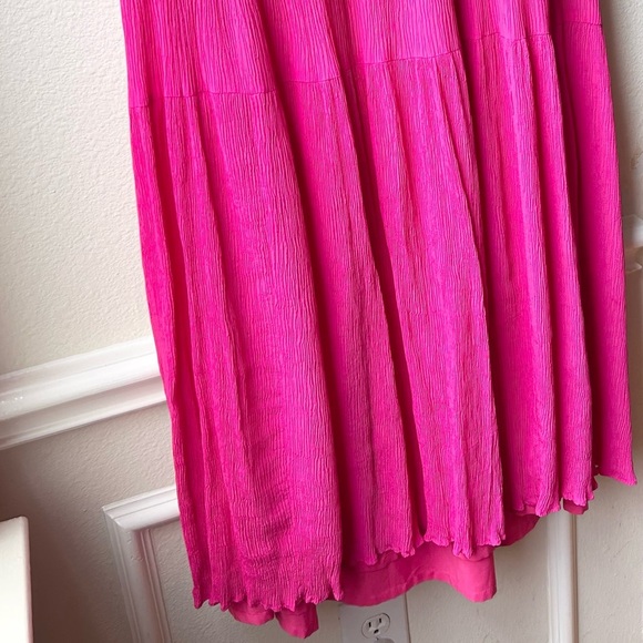 NWT Marie Oliver Rosa Pink Tie Back Whinslet Maxi Dress Sz 14 - Picture 6 of 14